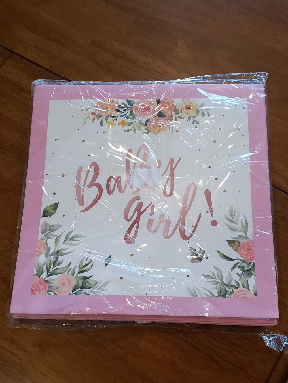 Baby Shower Decorations - Baby Blocks for a Girl